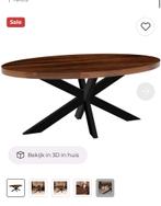 Mango eettafel, Huis en Inrichting, Tafels | Eettafels, Zo goed als nieuw, Vijf personen of meer, Rechthoekig, 50 tot 100 cm