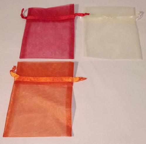 Organza zakjes, Hobby en Vrije tijd, Kralen en Sieraden maken, Gebruikt, Overige typen, Ophalen
