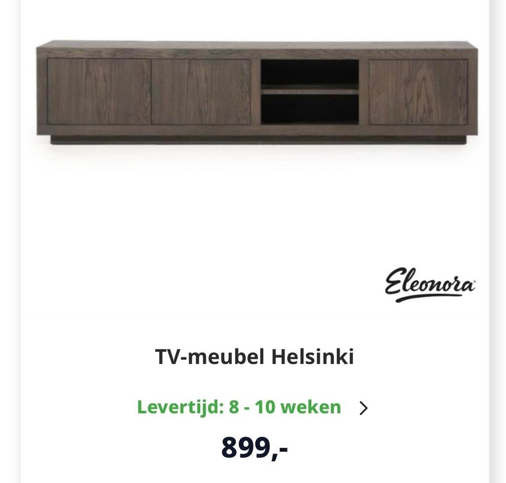 Nieuw Haco TV meubel - Massief Eikenhout, Huis en Inrichting, Kasten | Televisiemeubels, Ophalen, 150 tot 200 cm, Eikenhout, Nieuw