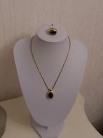 Mooie zilveren 925 vergulde sieraden set., Sieraden, Tassen en Uiterlijk, Kettingen, Met hanger, Ophalen of Verzenden, Zo goed als nieuw