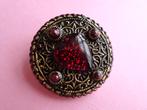 jwg Vintage 60s Victoriaans design hart hartje broche rood, Sieraden, Tassen en Uiterlijk, Antieke sieraden, Verzenden, Overige materialen