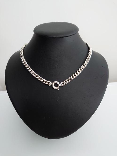 925 zilveren gourmet halsketting, Sieraden, Tassen en Uiterlijk, Kettingen, Gebruikt, Zilver, Zilver, Ophalen of Verzenden