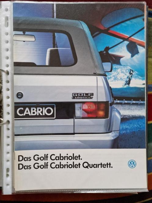 Folder Volkswagen Golf 1 Cabriolet, Boeken, Auto's | Folders en Tijdschriften, Zo goed als nieuw, Volkswagen, Ophalen of Verzenden