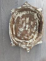 Stoer en sober chapati schaal, Huis en Inrichting, Ophalen of Verzenden, Rond, Hout