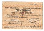 1 gulden zilverbon 7 augustus 1914, Postzegels en Munten, Bankbiljetten | Nederland, Ophalen of Verzenden, 1 gulden, Los biljet