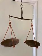 Antieke Balans Weegschaal met Koperen Schalen - HOC Gemerkt, Antiek en Kunst, Antiek | Gereedschap en Instrumenten, Ophalen of Verzenden