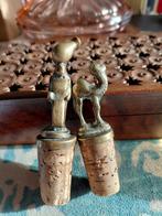 Vintage Flessenstop Set - Egyptische en Kameel Motieven, Ophalen, Zilver