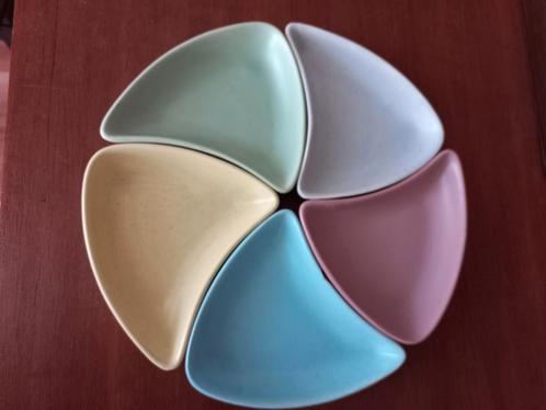 Vintage pastel schaaltjes, Antiek en Kunst, Antiek | Schalen, Ophalen of Verzenden