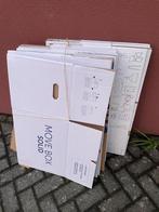Verhuisdozen Move Box, Karwei & Action -13 stuks- Gebruikt, Doe-het-zelf en Verbouw, Kratten en Dozen, Ophalen, Opvouwbaar, Minder dan 35 cm
