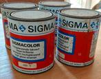 SIGMA COLOR hoogglans lak, kleur 4200-5 Standgroen 4 ltr, Ophalen of Verzenden, Zo goed als nieuw, Wit, Lak
