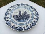 Brocante sierbord van Delfts Blauw, C.Z.B. 1930-1980, Antiek en Kunst, Ophalen of Verzenden
