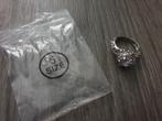Zilveren ring met steentjes maat 5 (16) *nieuw* ~ TH0606, Nieuw, Ophalen of Verzenden, Kleiner dan 17, Dame
