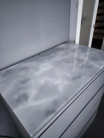 IKEA Malm GRIJS kast met 5 lades - afbeelding 4