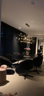 8 zwarte Minotti draaibare eetkamerstoelen in topstaat, Ophalen, Zwart, Design, Zo goed als nieuw