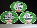 3x sticker Vicon logo geen toekomst zonder boeren no farmers, Verzamelen, Stickers, Verzenden, Zo goed als nieuw, Merk