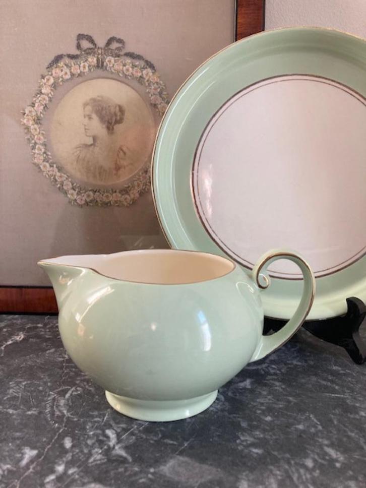 Mosa roomkannetje mintgroen, Antiek en Kunst, Antiek | Servies los, Ophalen of Verzenden