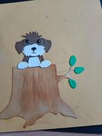 Snijmal 70: boomstammen met hond/bever, Ophalen of Verzenden, Gebruikt, Overige thema's, Pons of Mal