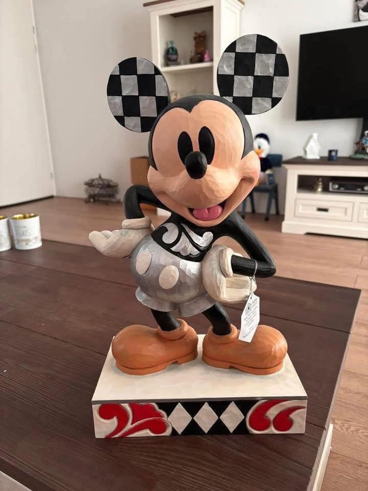 Disney retired big fig mickey mouse jim shore beeld, Verzamelen, Disney, Zo goed als nieuw, Beeldje of Figuurtje, Mickey Mouse