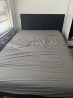 Bed met matras 140x200, Huis en Inrichting, Gebruikt, Zwart, Twijfelaar, 200 cm