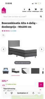 Boxspring 90x200 zgan, Huis en Inrichting, Ophalen of Verzenden, Zo goed als nieuw, Eenpersoons, 90 cm