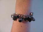 Armband Met Bedeltjes / Accessoire ~ Sieraad, Overige materialen, Zwart, Nieuw, Ophalen of Verzenden