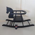 Hobbelpaard Hout Zwart Vintage Speelgoed Paard Kleuter, Ophalen, Gebruikt