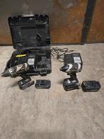 Panasonic combi set met 4 accu's en 2 laders, Ophalen of Verzenden, Gebruikt, Boor- en Schroefmachine