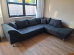 Hoekbank met lounge, Ophalen, Gebruikt, Vierpersoons of meer, Stof