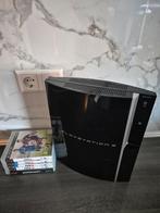 PlayStation 3 FAT 80GB CECHL04 met GTA V, FIFA’s en alles er, Met games, Phat, Zo goed als nieuw, Met 1 controller