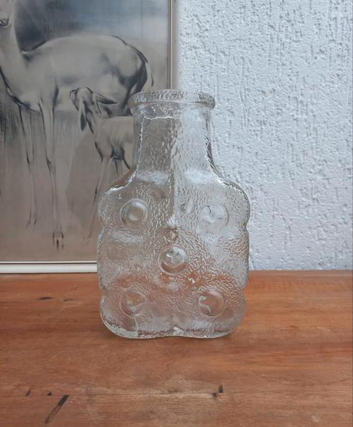 Bubble on the rock pop vaas. Walther Glas. Vintage. Boho, Antiek en Kunst, Antiek | Glas en Kristal, Ophalen of Verzenden