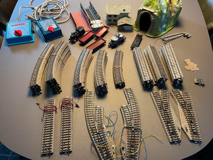 Grote set Märklin, Hobby en Vrije tijd, Modeltreinen | H0, Gebruikt, Treinset, Wisselstroom, Märklin, Ophalen of Verzenden