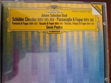 cd Bach - Schübler Chorales BWV 645-650 Passacaglia & Fugue beschikbaar voor biedingen