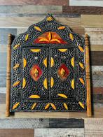 Marocain Vintage Decoratieve Wandspiegel, Huis en Inrichting, Woonaccessoires | Spiegels, Ophalen, Vierkant, Zo goed als nieuw
