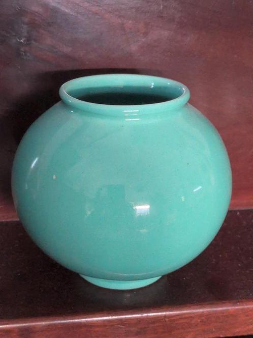Zenith Gouda Turquoise vaasje +-1935 model 956 art deco, Antiek en Kunst, Antiek | Keramiek en Aardewerk, Ophalen of Verzenden