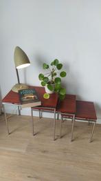 Pastoe Martin Visser Mimiset Nesting tables jaren 60, Ophalen, Gebruikt, Rechthoekig, Hout