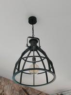 Tekoop stalen industrie hang Lamp met lamp er in., Huis en Inrichting, Lampen | Hanglampen, Ophalen of Verzenden, Zo goed als nieuw
