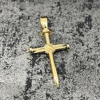 14k gouden kruis hanger spijkers model nieuw, Ophalen of Verzenden, Zo goed als nieuw, Goud, Kruis of Symbool