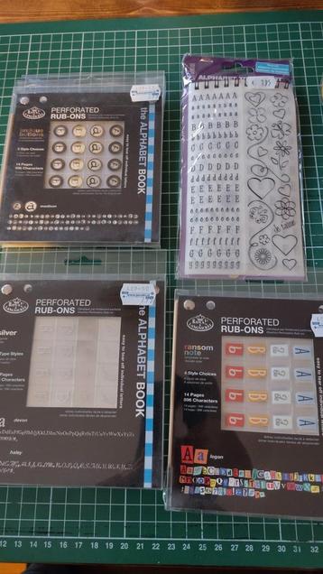 Set van Rub-ons en Stempels - Alfabet & Decoratie beschikbaar voor biedingen