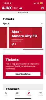 1 kaart Ajax - Almere City beschikbaar vak 429, Tickets en Kaartjes