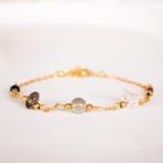 Armband edelsteen sterrenbeeld Steenbok, Sieraden, Tassen en Uiterlijk, Armbanden, Nieuw, Ophalen of Verzenden, Goud, Met edelsteen