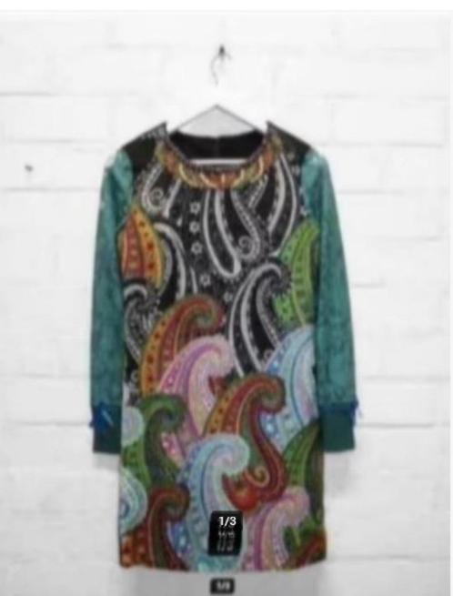 Desigual - Prachtige Jurk met lange mouw maat 36 - Nieuw, Kleding | Dames, Jurken, Nieuw, Maat 36 (S), Zwart, Boven de knie, Ophalen of Verzenden