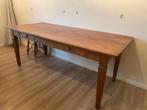Landelijke houten Eettafel 195x90cm, Ophalen