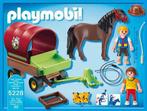 Playmobil pony met kar 5228, Ophalen of Verzenden, Gebruikt, Complete set