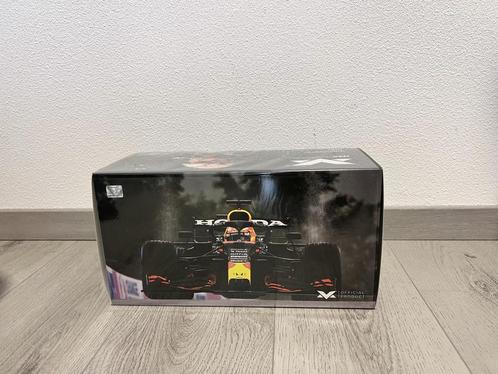 Max Verstappen RB16B editie 68 1e plaats GP belgië Spa 2021, Hobby en Vrije tijd, Modelauto's | 1:18, Zo goed als nieuw, Auto