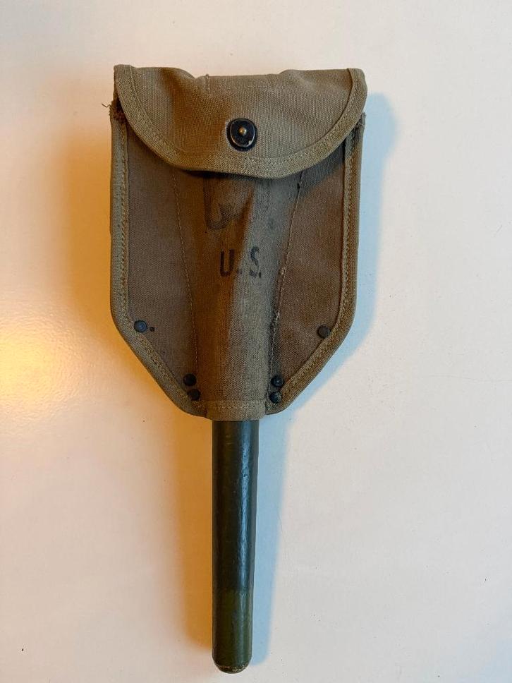 US WW2 WWII schep shovel M-1943 met hoes, Verzamelen, Militaria | Tweede Wereldoorlog, Landmacht, Amerika, Ophalen of Verzenden