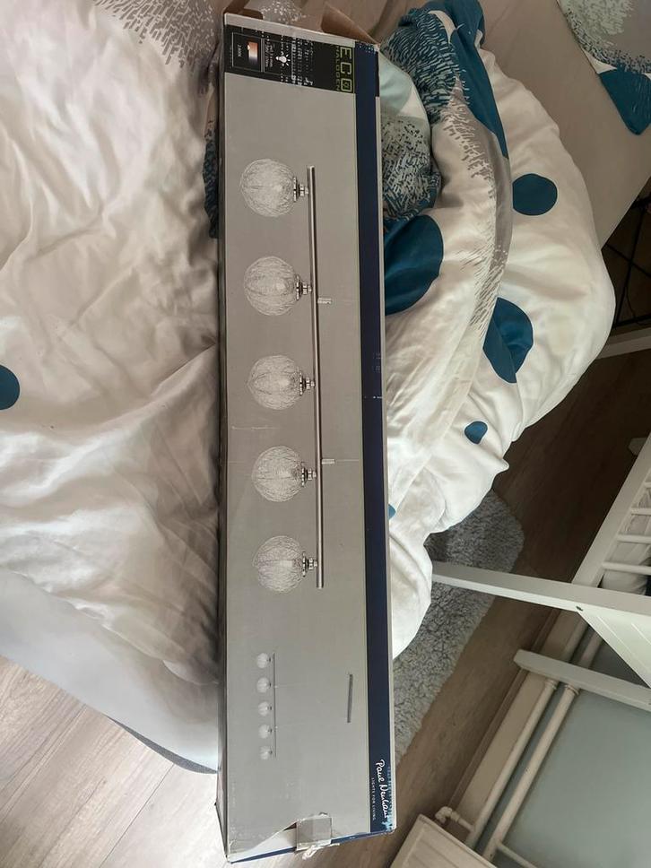 Paul Neuhaus Hanglamp - Nieuw in doos, Huis en Inrichting, Lampen | Hanglampen, Nieuw, 75 cm of meer, Glas, Ophalen of Verzenden