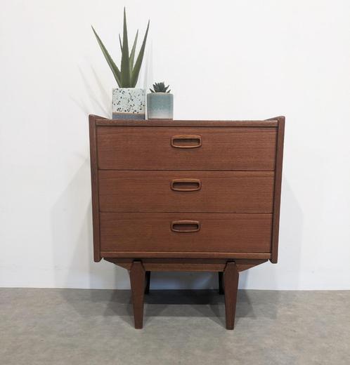 Scandinavische vintage ladekast, Huis en Inrichting, Kasten | Ladekasten, Minder dan 100 cm, 50 tot 100 cm, 25 tot 50 cm, 3 of 4 laden