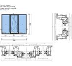 Grote draaikiep deurkozijn - Nieuw, Doe-het-zelf en Verbouw, Kozijnen en Schuifpuien, Kunststof, Nieuw, Ophalen of Verzenden, Inclusief glas