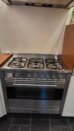 Boretti 6 pits gasfornuis met 2 kwh elektrische oven, Witgoed en Apparatuur, Fornuizen, Ophalen, Gebruikt, 60 cm of meer, Vrijstaand
