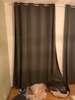 Gordijnen met ringen, 2 stuks, 4m breed, Huis en Inrichting, Ophalen, Gebruikt, 200 cm of meer, 200 cm of meer